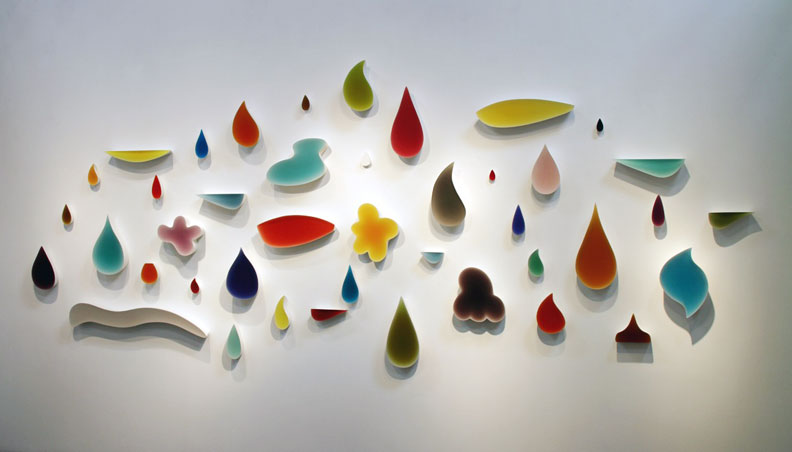 NED EVANS - Resin Wall Reliefs, sculpture, installation, abstract