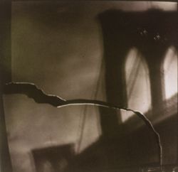 JAMES FEE - Broken Span, New York City, NY, bridge, tear in paper, foggy sky