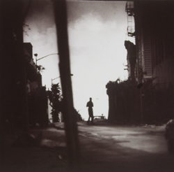 JAMES FEE - Brooklyn Walker #1, Brookyln, NY, figure in city, silhouette