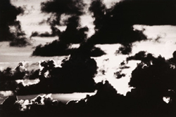 James Fee - Fify Fifty, black and white, photograph, clouds, ocean, abstract