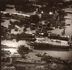 JAMES FEE - Sinking #2, Staten Island, NY, capsized ships, boats, abstract,landscape