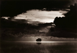 James Fee - Witch Island, black and white, photograph, landscape, ocean, clouds, tree