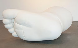 LAURA FORMAN - Untitled, sculpture, foot, large scale, installation, surrealism, realism