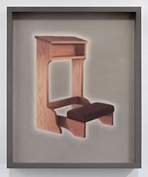 LAURA FORMAN - Untitled, pastel, drawing, prayer, kneeler, realism