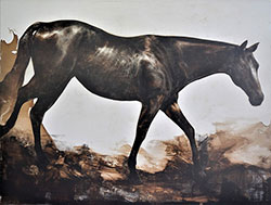 JAMES GRIFFITH - Horse - Relative, painting, tar, figurative, animal, abstract, realism