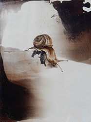 JAMES GRIFFITH - Snail - Relative, painting, tar, animals, figurative, realism, abstract