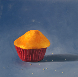 EMMANUEL GALVEZ - Muffin, painting, food, still life