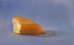 EMMANUEL GALVEZ - La Otra Parte del Bolillo, painting, food, still life