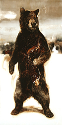 JAMES GRIFFITH - Bear, painting, tar, animals, figurative