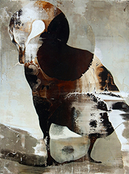 JAMES GRIFFITH - Swan 2, painting, tar, animal, abstract