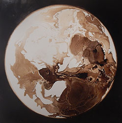 JAMES GRIFFITH - The Earth -- Wilderness Still, painting, tar, planet, celestial, solar system, realism, abstract