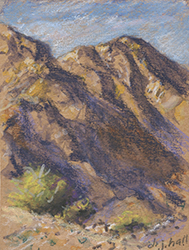 D.J. HALL - gouache landscape, plein air, painting