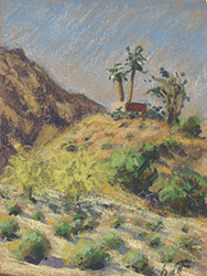 D.J. HALL - gouache landscape, plein air, painting