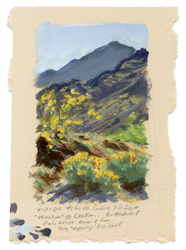 D.J. HALL - gouache landscape, plein air, painting