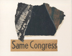 GEORGE HERMS - Sepia Jones (Same Congress), collage, abstract, minimal