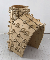 Max Hertz - B Hood, abstract wood sculpture