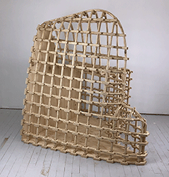 Max Hertz - Gabion, abstract wood sculpture