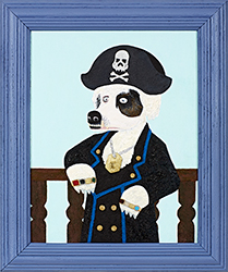 ROAST HOGGMANN - Captain of Infinity, painting, portrait, dog, narrative, humor