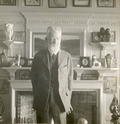 E.O. HOPPE - George Bernard Shaw, playright, 1923, photography, vintage, black and white, portrait