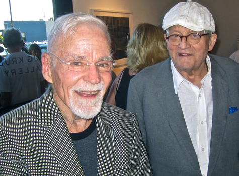 Don Bachardy and David Hockney at Craig Krull Gallery, 2013