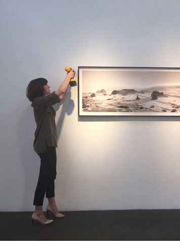 Beth Parker with drill, 2015