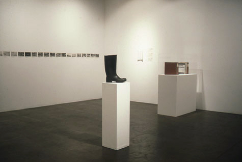 Eleanor Antin's exhibition, "The Return of 100 Boots", at Craig Krull Gallery, 1995