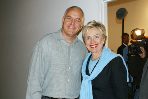 Craig Krull and Hillary Clinton, 2004