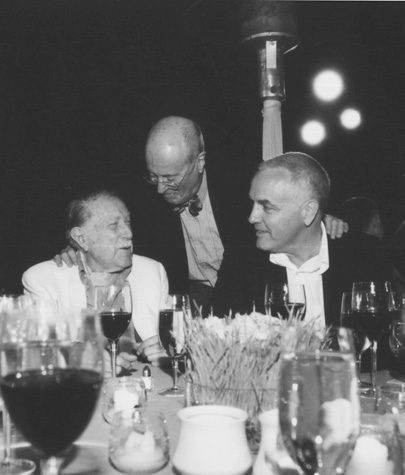 Julius Shulman's 94th Birthday, with Weston Naef and Craig Krull, 2004