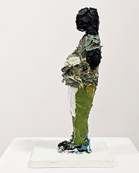 LAVAUGHAN JENKINS - Untitled, painting, three-dimensional, sculpture, kneeling figure