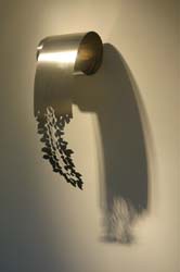 JERRY MCMILLAN - photo-etched stainless steel Coil Wall Leaf Piece