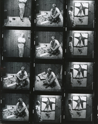 JERRY MCMILLAN - Joe Goode, War Babies contact sheet, 1961