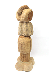 Brittany Mojo - Reduction Tree, wood, totem, sculpture