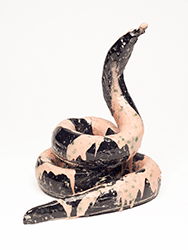 Gwynn Murrill - Pinkie, Serpiente, ceramic, figure, sculpture