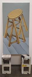 MARK POSEY - Stool, painting, chair, still life, los angeles, sculpture, installation