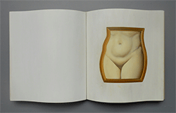 BRUCE RICHARDS - Treachery of Image, carved book, Magrite