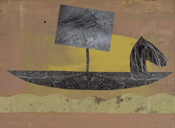 HOLLY ROBERTS - Horse Boat, collage, photography, painting