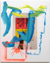 ALAN SHAFFER AND ED MOSES - Nalade No. 1, collage, photography, painting, portrait, abstract