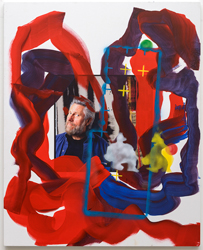 ALAN SHAFFER AND ED MOSES - Nalade No. 6, collage, photography, painting, portrait, abstract