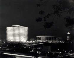 JULIUS SHULMAN - Department of Water and Power, and City Hall, New Year's Eve, 1966