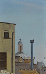 Marc Trujillo - Campo di Fiore, Rome, painting, plein air, oil