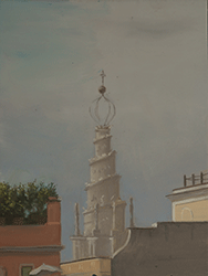 Marc Trujillo - Sant'Ibo, Rome, painting, plein air, oil, church