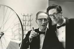 JULIAN WASSER - Marcel Duchamp and Walter Hopps at Pasadena Art Museum