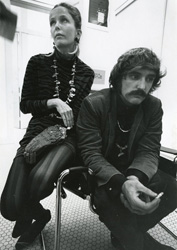 JULIAN WASSER - Brooke Hayward and Dennis Hopper at Rudi Gernreich studio