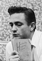 LEIGH WIENER - Johnn Cash, taken during the recording of Hyms of the Heart, 1961, photograph