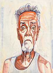 DON BACHARDY - Self-Portrait, 2019, portrait, acrylic, artist, Los Angeles