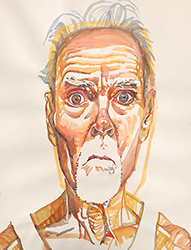 DON BACHARDY - Self-Portrait, 2016, portrait, acrylic, artist, Los Angeles