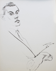 DON BACHARDY - Gore Vidal, c.1970