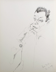 DON BACHARDY - James Baldwin, 1964