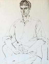 DON BACHARDY - Peter Alexander, 1979, portrait, acrylic, artist, Los Angeles