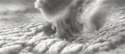 HILARY BRACE - charcoal drawing, landscape, clouds